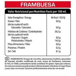 Crema de Vinagre 0% Frambuesa 225g Vitobest