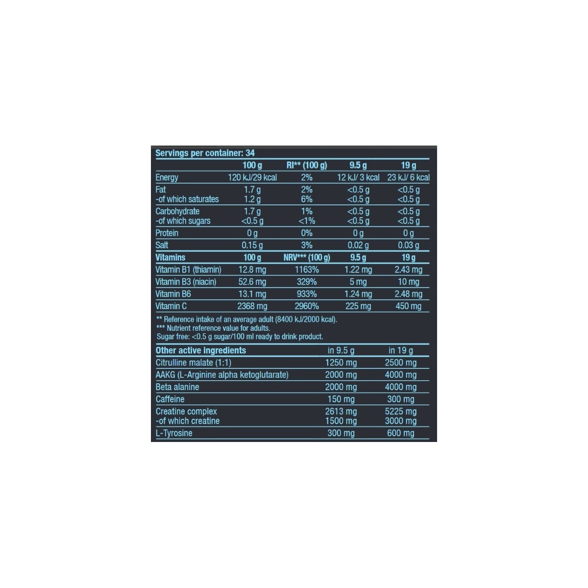 Black Blood NOX+ 330g-Biotech USA