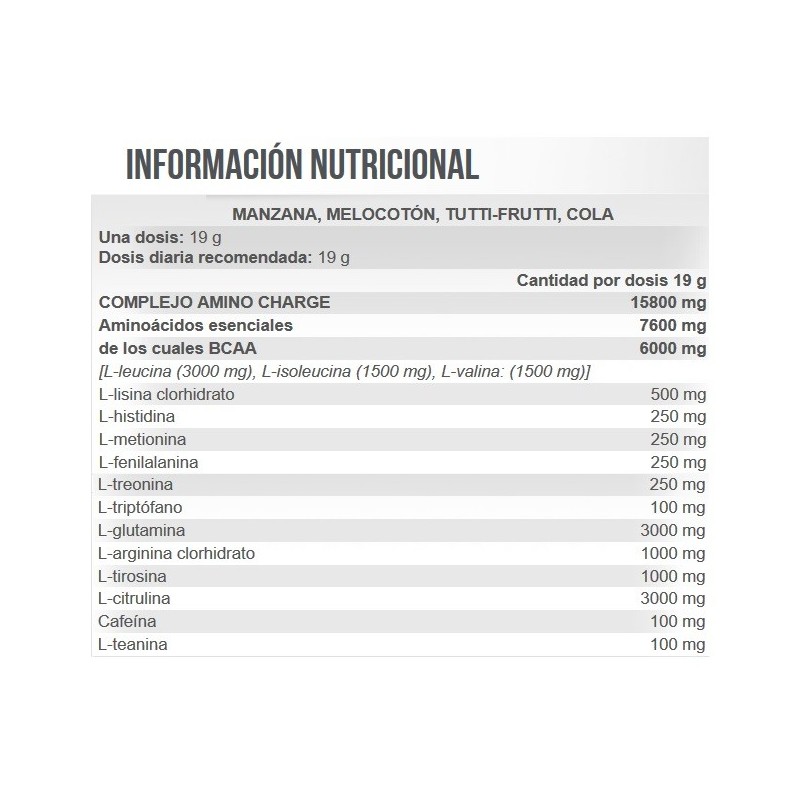 Amino Charge 570g Scitec Nutrition Pre e intra entrenamiento