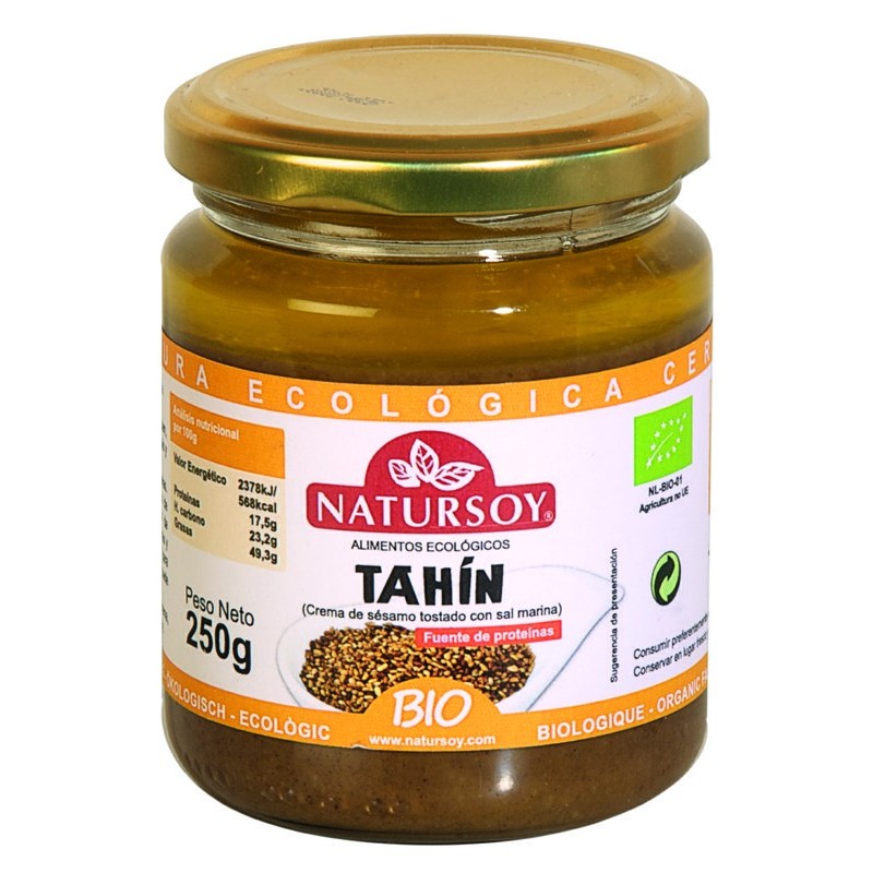 Tahin tostado BIO 250gr-Natursoy- crema de sesamo