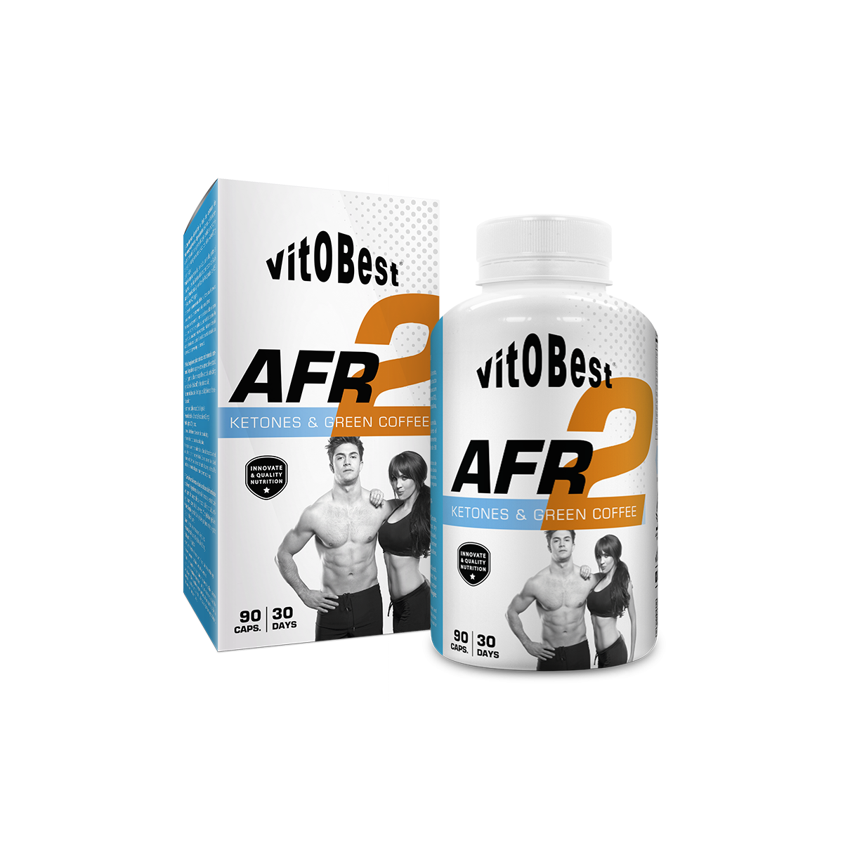 AFR 2 90caps Vitobest Cetonas de frambuesa+Café verde