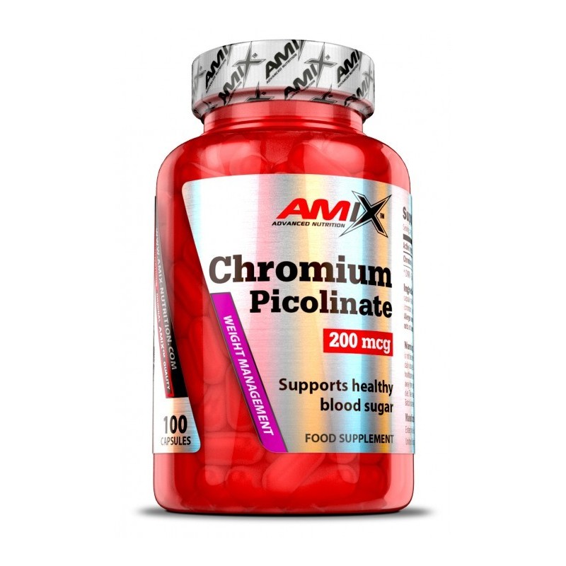 Picolinato Cromo 100caps-Amix-200mcg