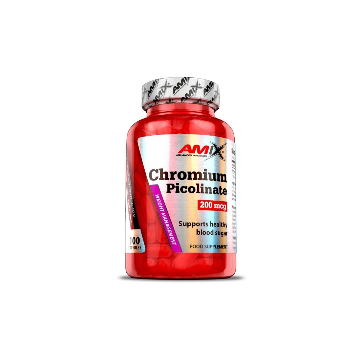 Picolinato Cromo 100caps-Amix-200mcg