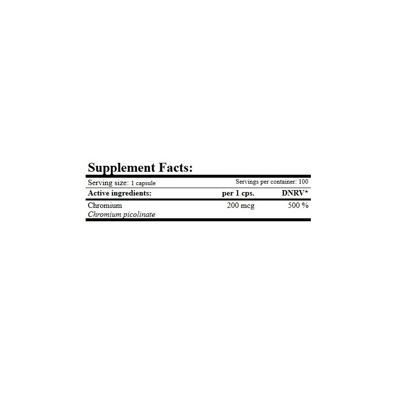Picolinato Cromo 100caps-Amix-200mcg