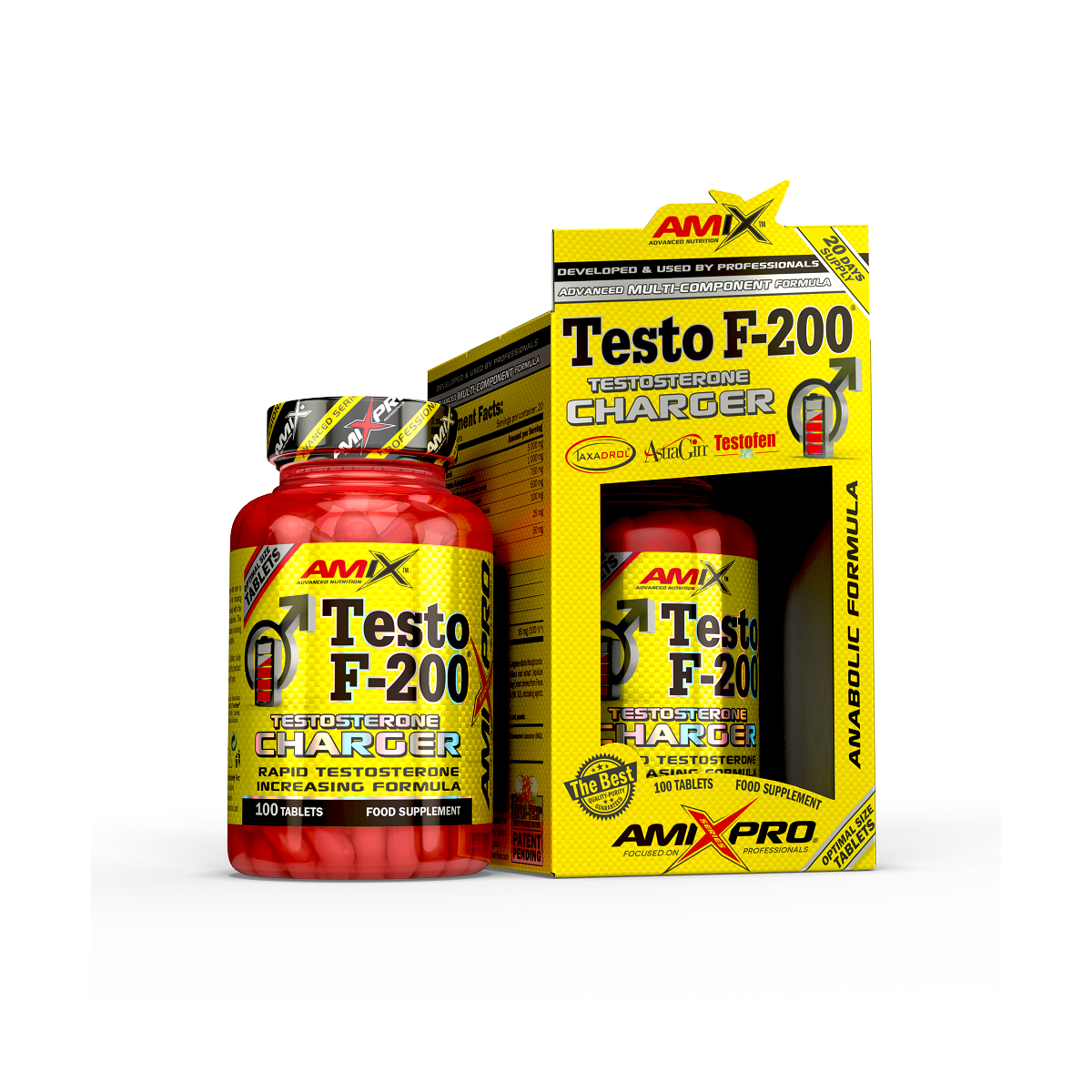 Testo F-200 Amix Pro 100 tabs Precursor Testosterona Natural