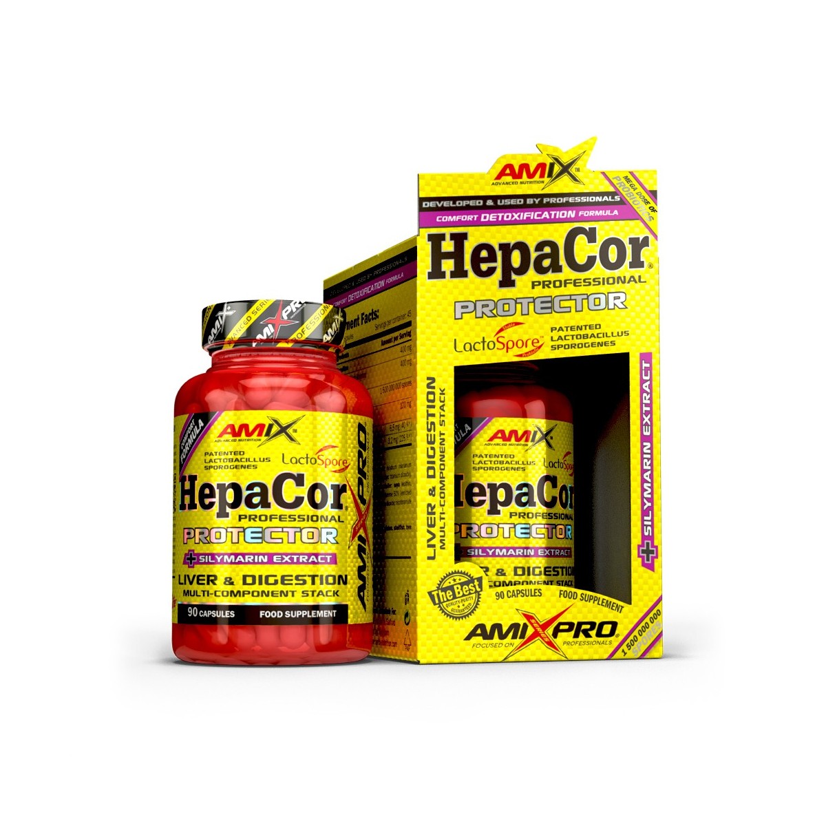 HepaCor Protector Amix Pro 90caps Salud Hepática y digestiva