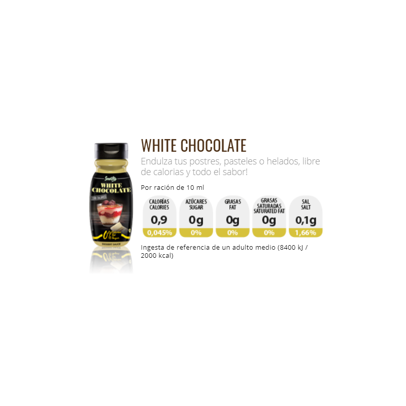 Comprar Sirope Chocolate Blanco 0%
