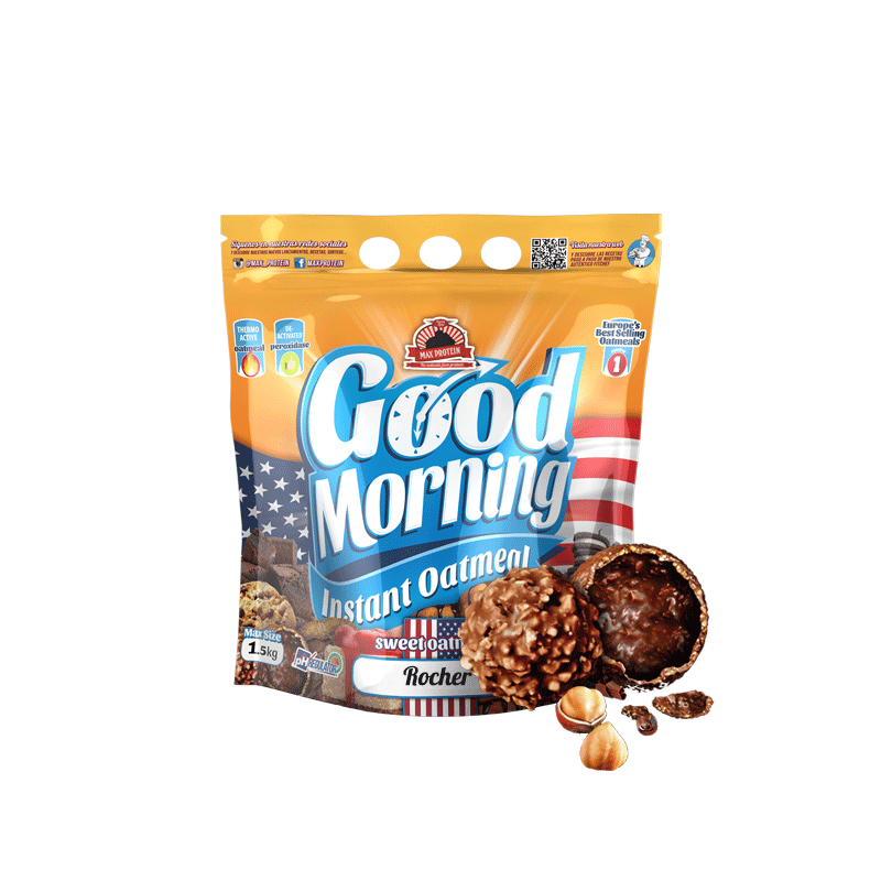 Harina de Avena Good Morning 1.5 kg Max Protein Sabores Sabor Donut