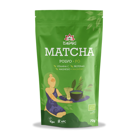 Te Matcha Japonés en polvo ecológico 70gr Iswari