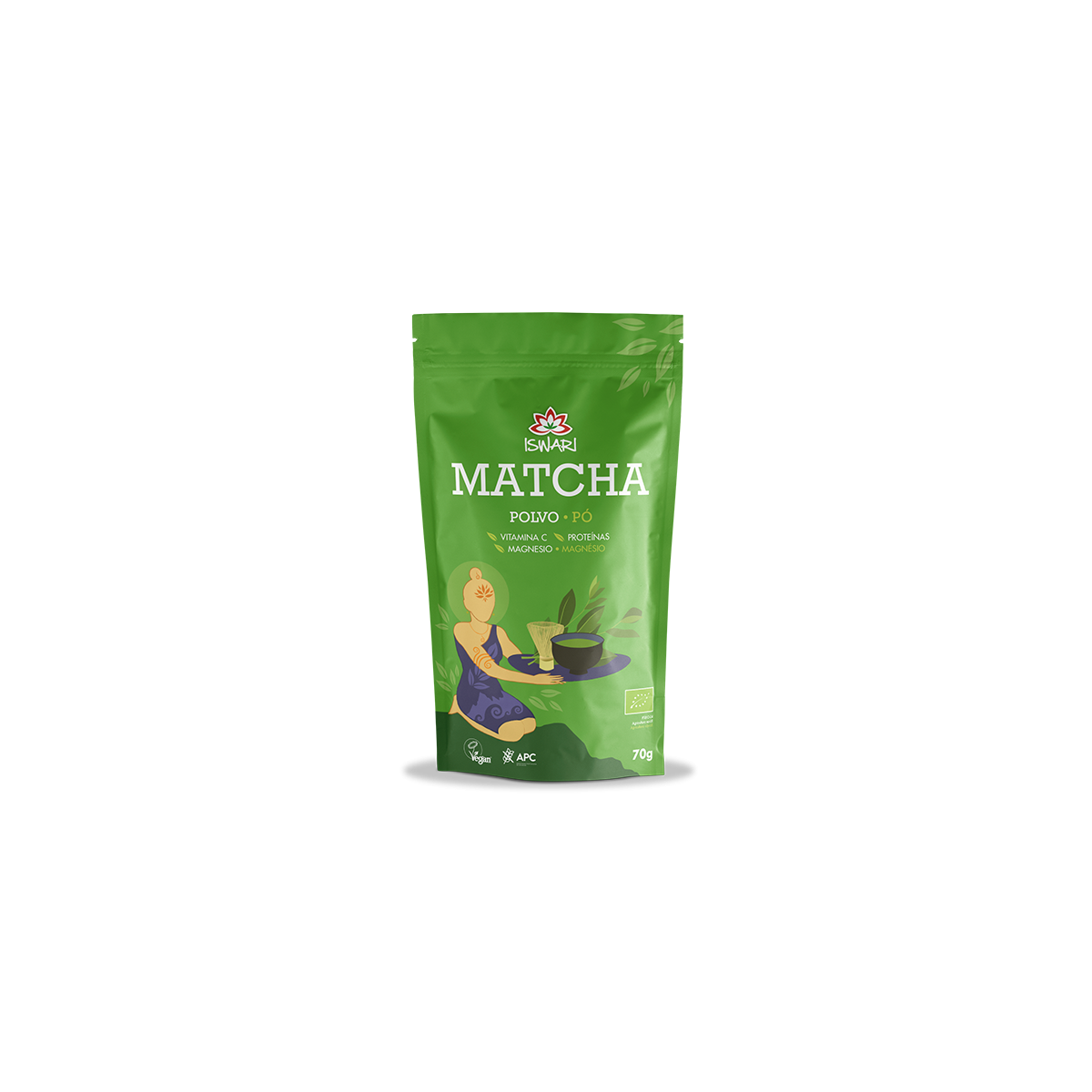 Te Matcha Japonés en polvo ecológico 70gr Iswari