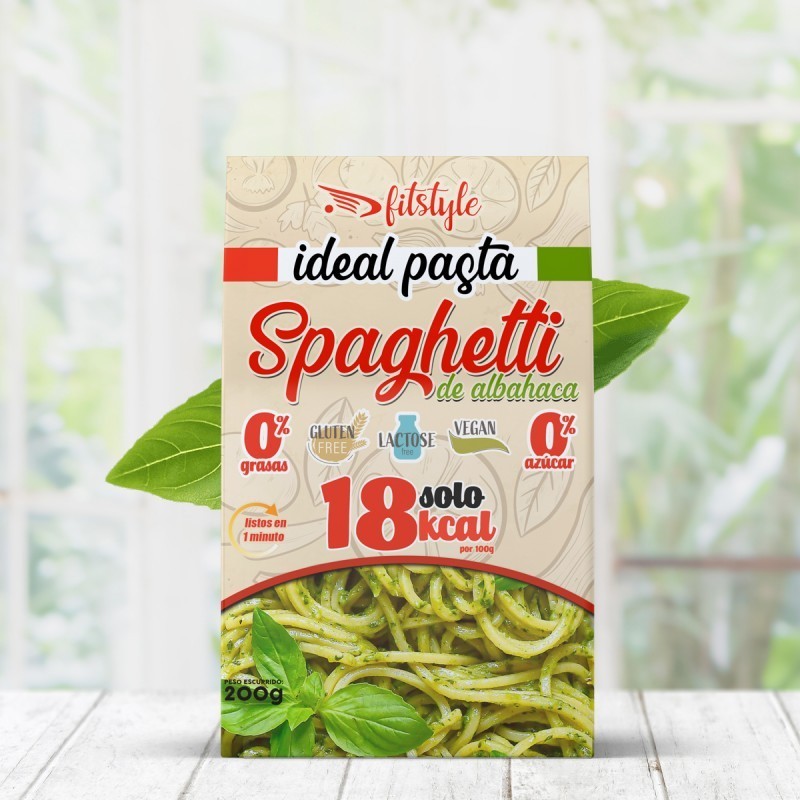 Ideal Pasta Konjac Spaghetti de Albahaca Fitstyle 200g Ideal Pasta Konjac Spaghetti de Albahaca Fitstyle 200g