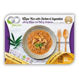 Arroz Konjac con Pollo y Verduras 250g Go Natur Food
