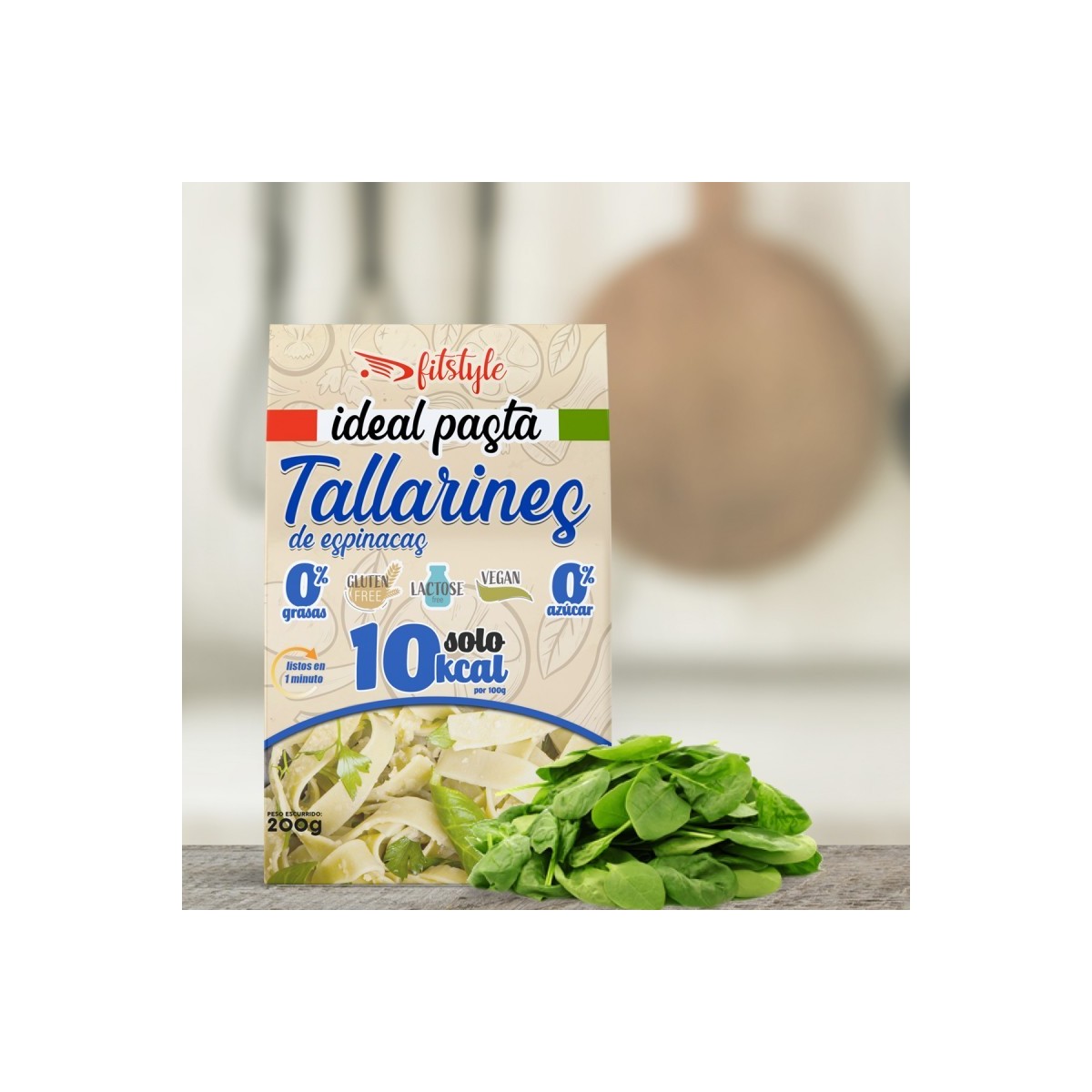 Ideal Pasta Konjac Tallarines de Espinacas Fitstyle 200g