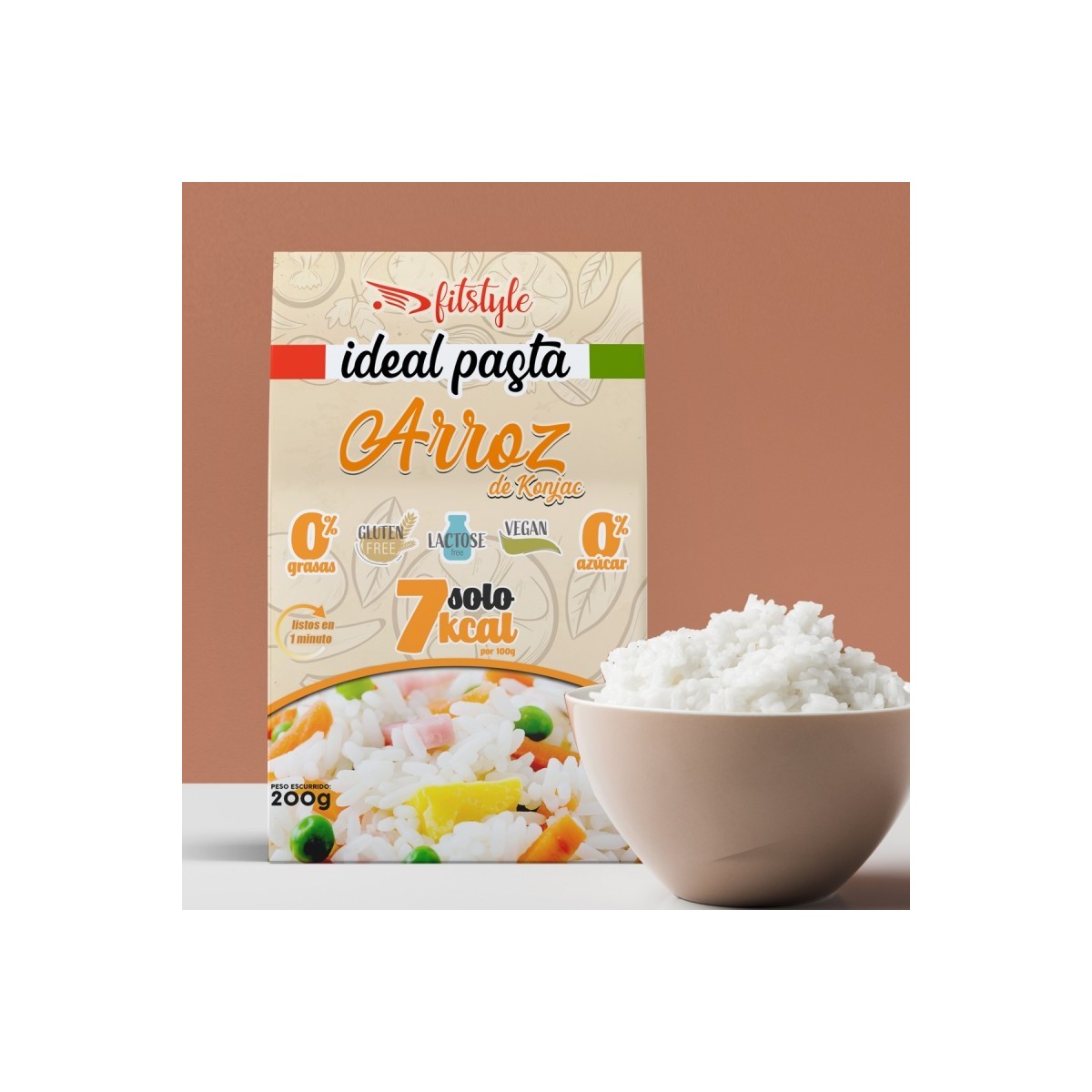Ideal Pasta Konjac Arroz Fitstyle 200g