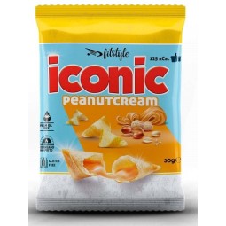 Iconic Peanut Cream 1x30g Fitstyle Snack Relleno de Crema de Cacahuete
