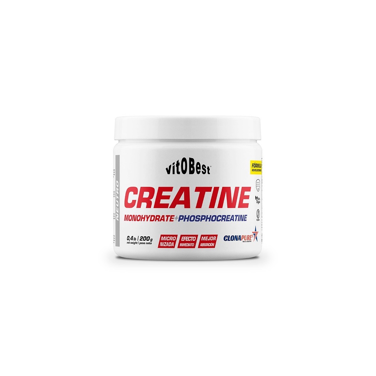 Creatina Clonapure 200gr Vitobest monohidrato+fosfocreatina