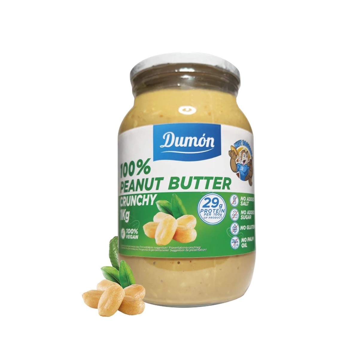 Crema Cacahuete Crunchy 1Kg Dumón