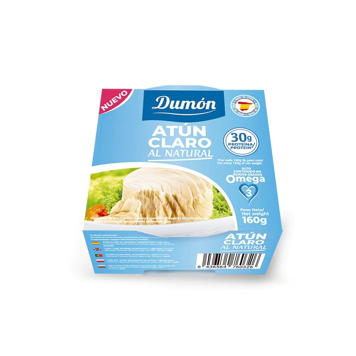 Atún Claro Al Natural 160g Dumón