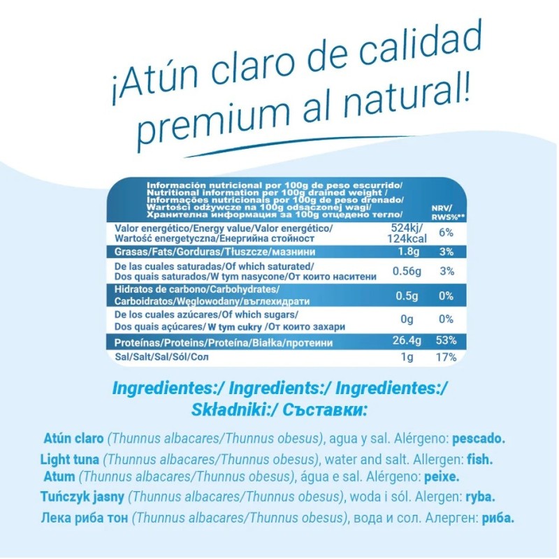 Atún Claro Al Natural 160g Dumón