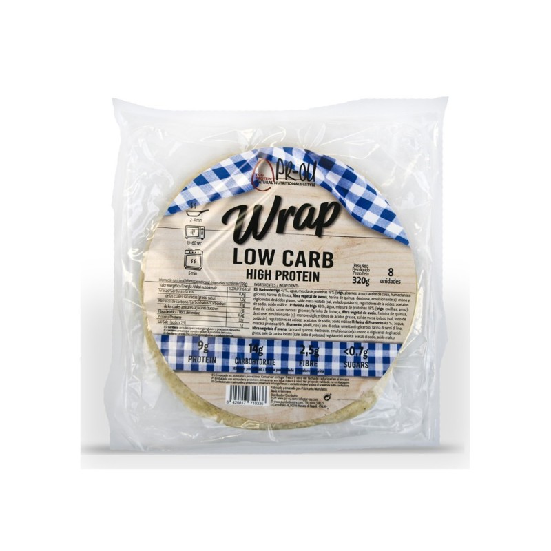 Wrap Proteico Low Carb 1x8ud Pr-Ou para fajitas tortitas burritos...
