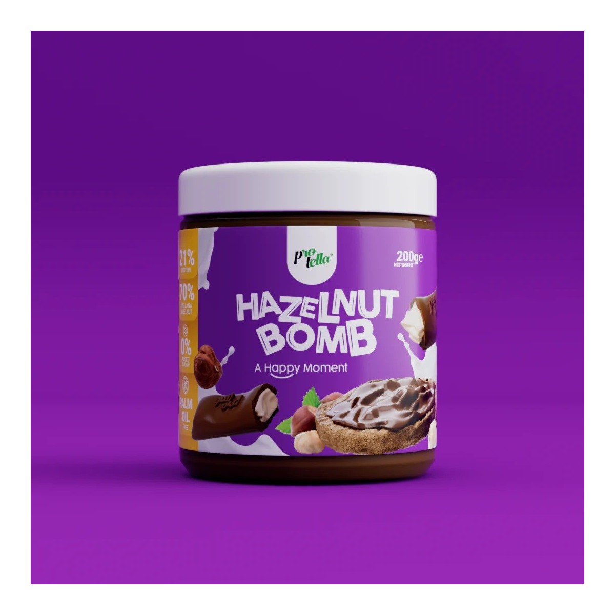 Protella Hazelnut Bomb 200g Crema Avellanas