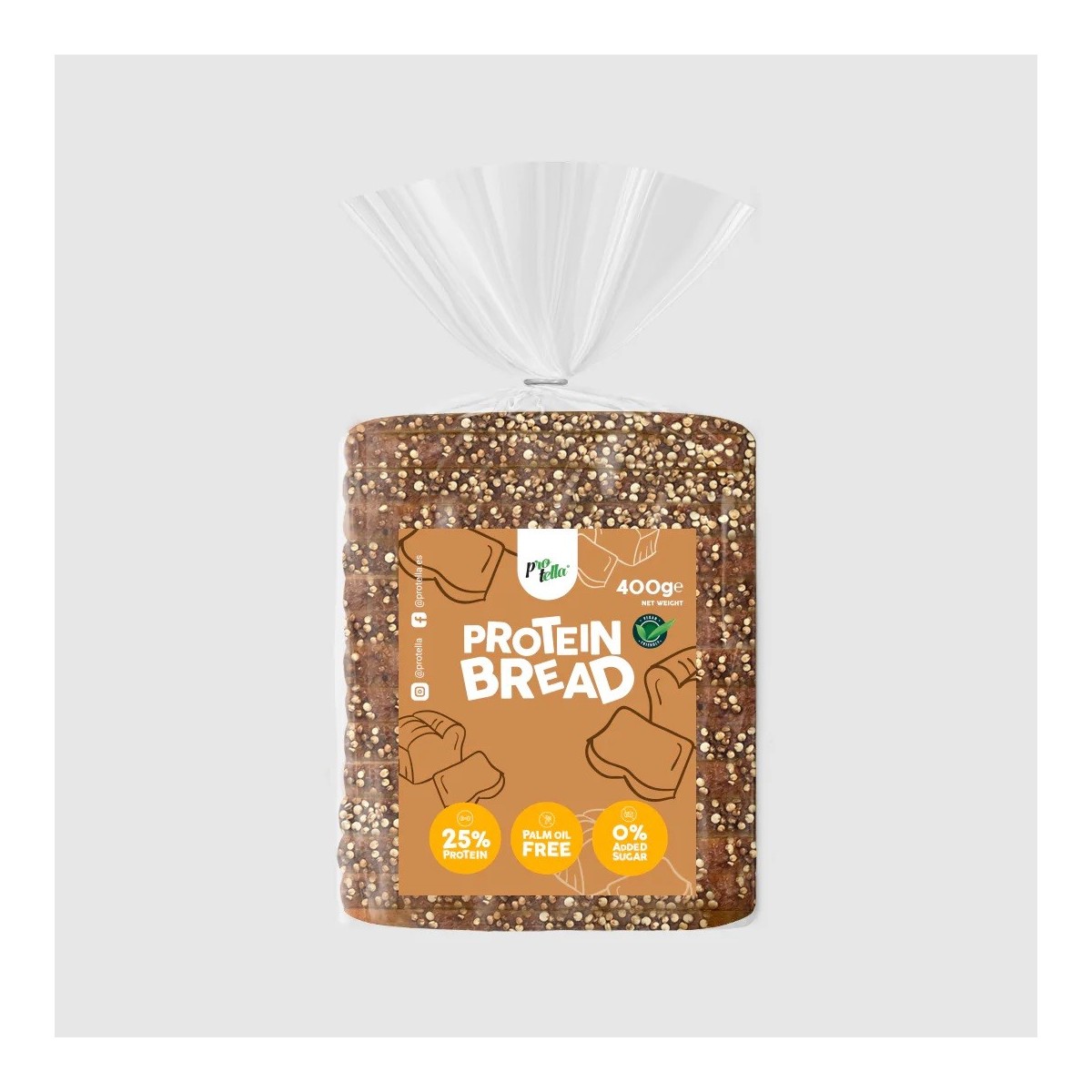 Pan Molde Proteico 450gr Protella Protein Bread