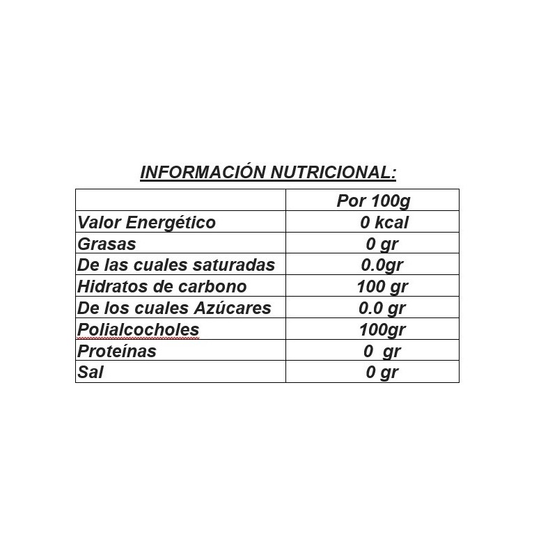 Eritritol 750g PrOu Edulcorante Natural