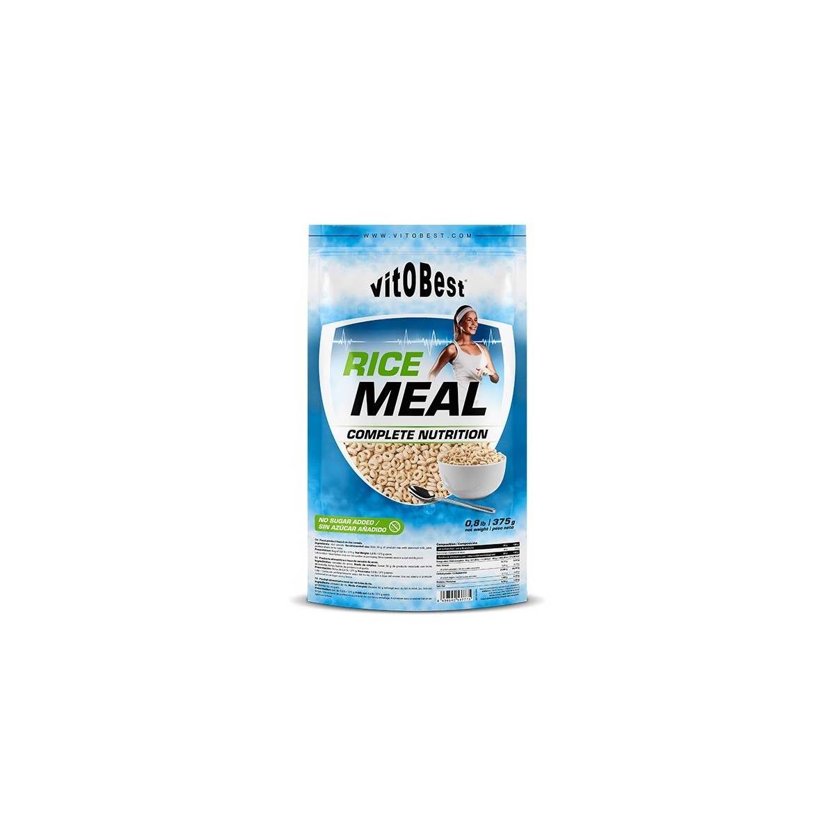 RICE MEAL 375GR-CEREALES DE ARROZ- VITOBEST-SM SPORT NUTRITION