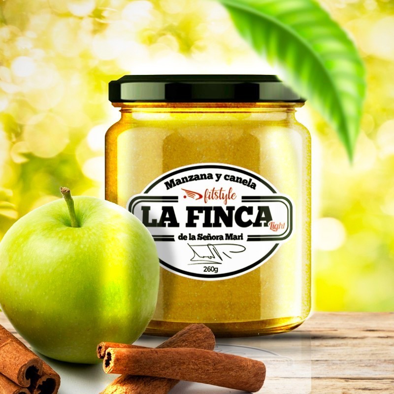 Mermelada Light Sin Azúcares de Manzana y Canela 260g Fitstyle