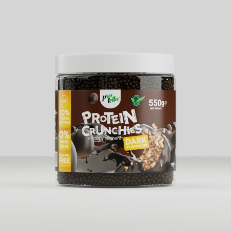 Protein Crunchies Dark 550g Protella Bolitas de Proteína Crujiente