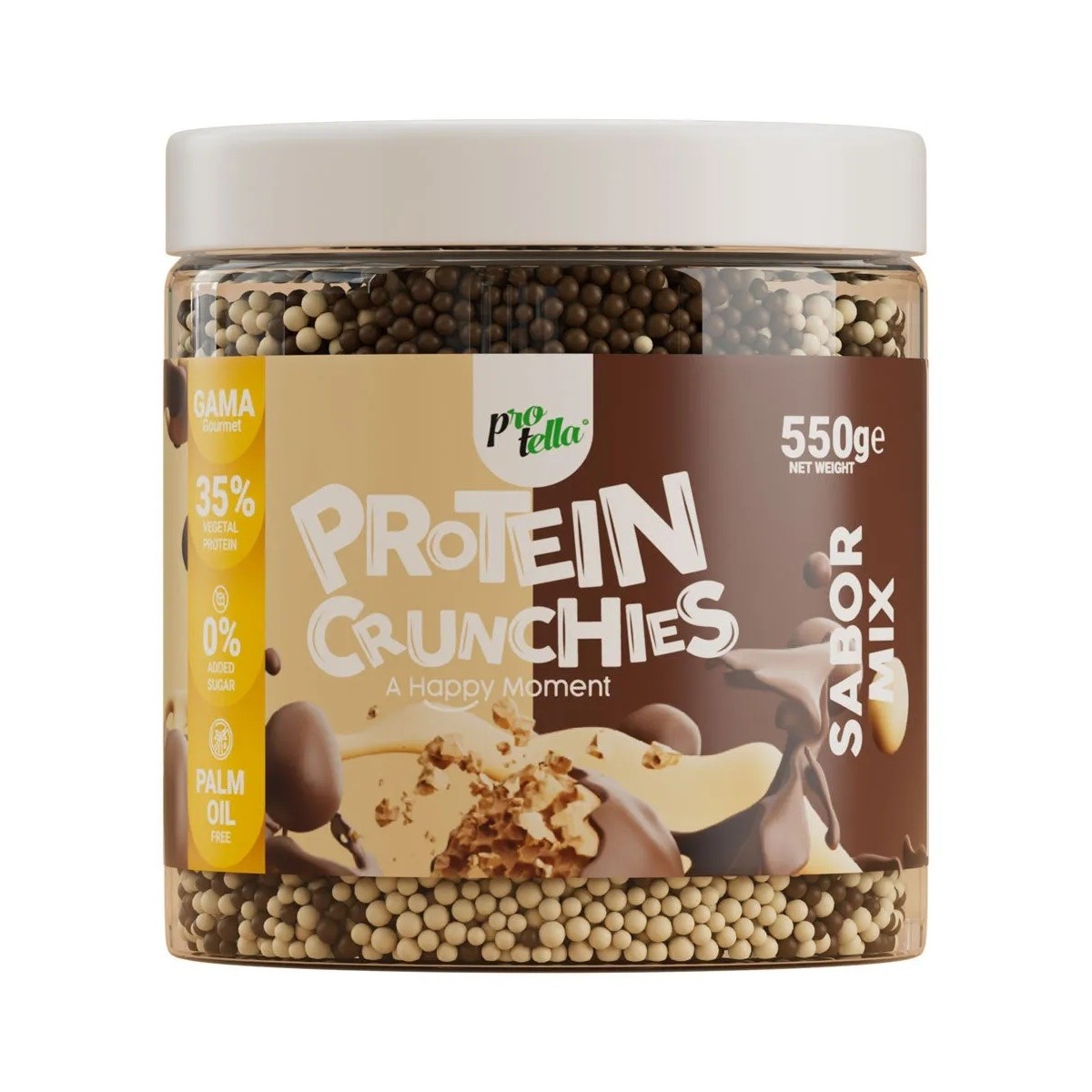 Protein Crunchies Mix 550g Protella Bolitas de Proteína Crujiente