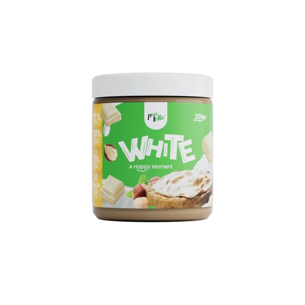 Protella White 250g Crema de Avellanas Chocolate Blanco
