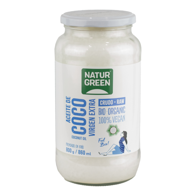 Aceite Coco Bio 800g Naturgreen 860ml