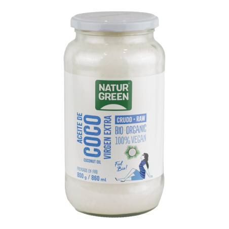 Aceite Coco Bio 800g Naturgreen 860ml