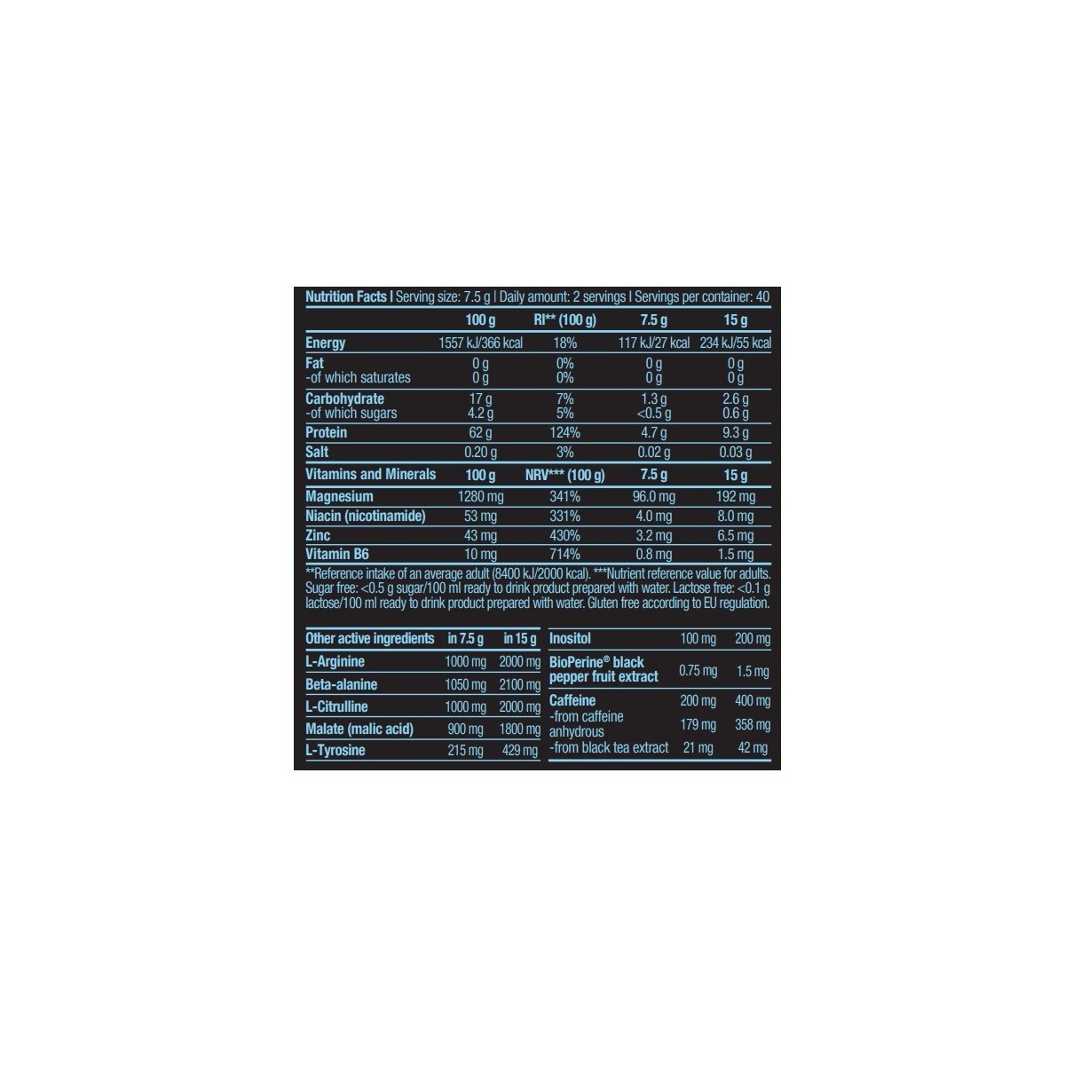 Black Blood Caf+ 300g-30 dosis-Biotech USA