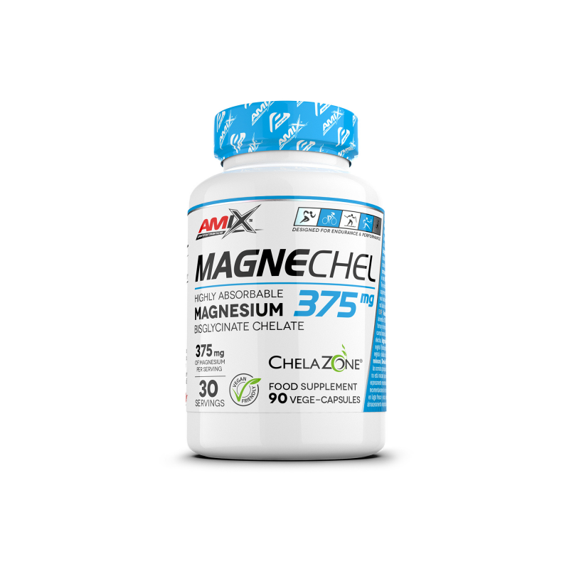 Magnechel 90 Caps Amix Magnesio Bisglicinato Quelado
