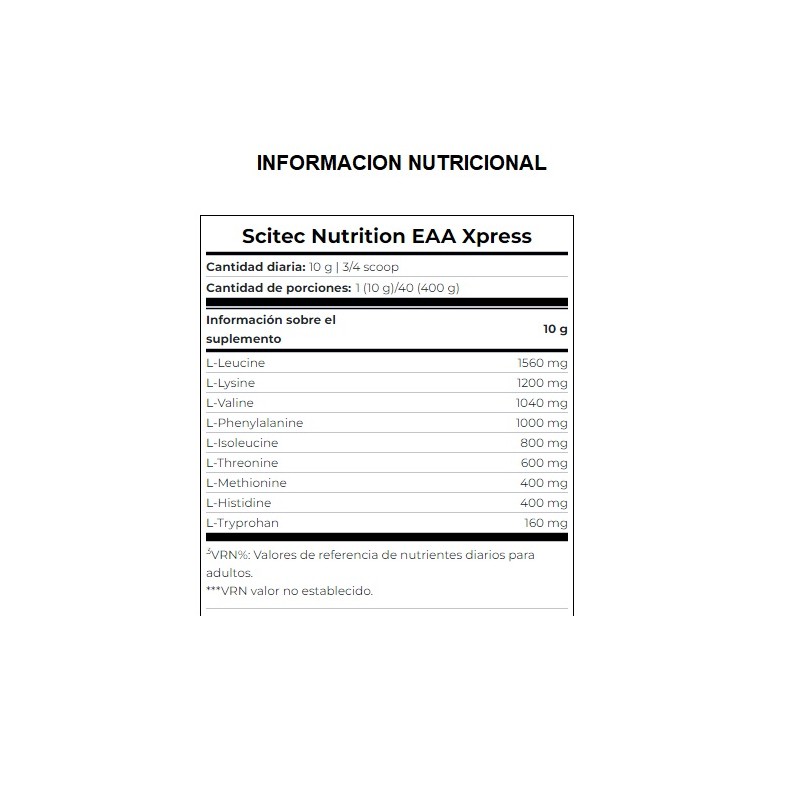 EAA Xpress 400g Scitec Nutrition Aminoácidos Esenciales