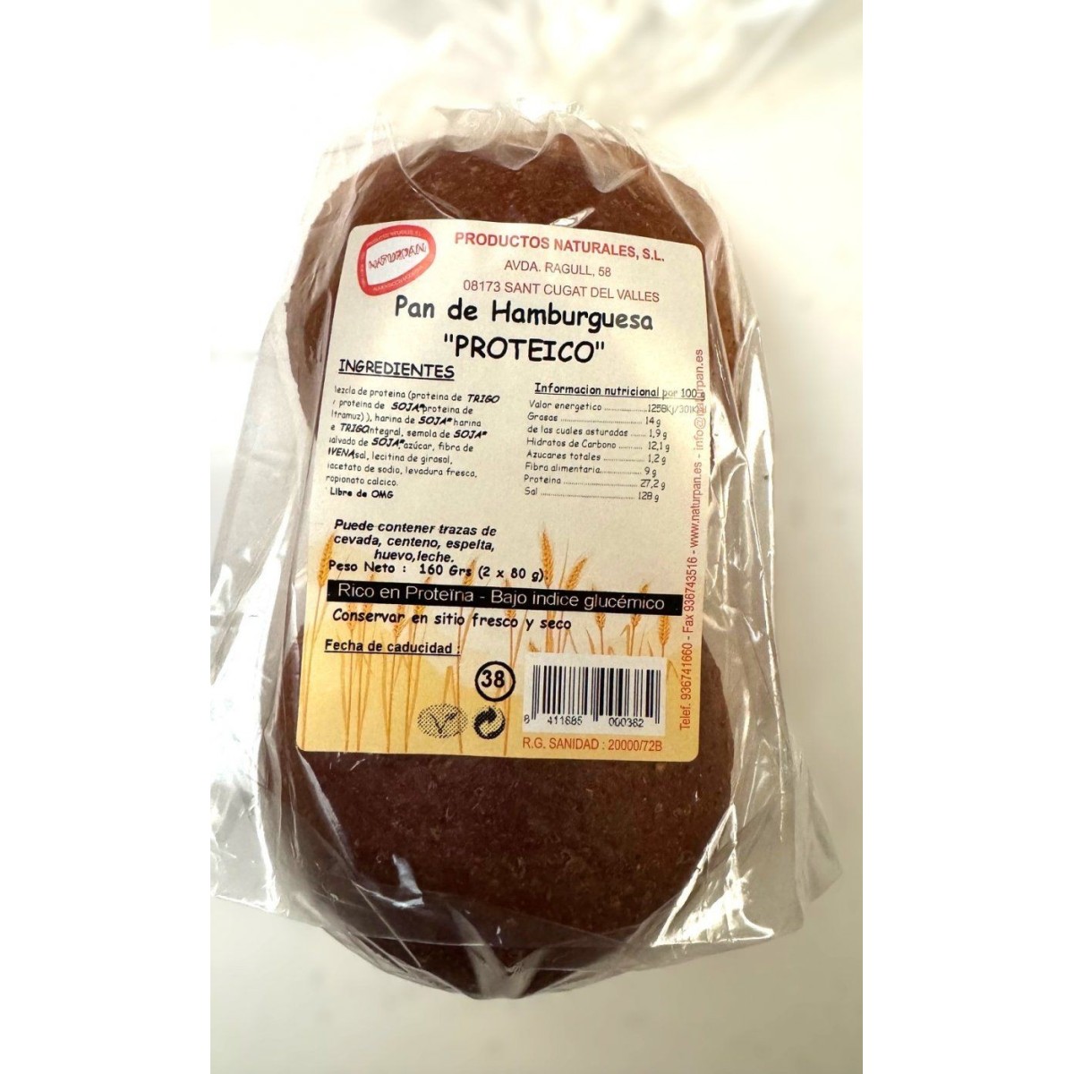Pan Hamburguesa Proteico 2x80g Naturpan