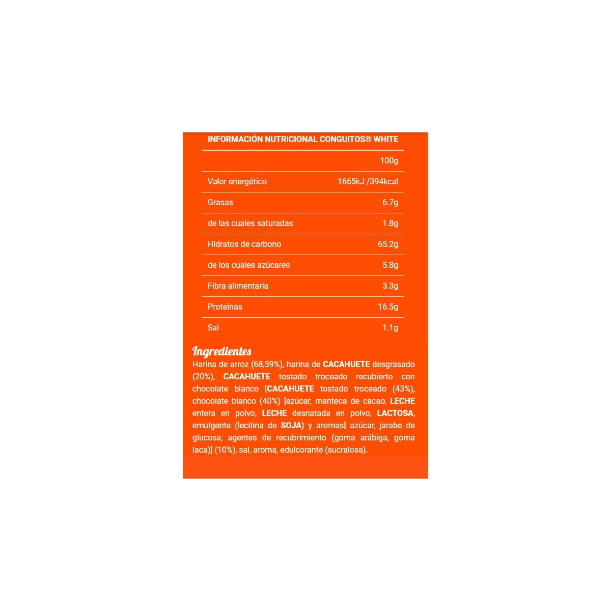 Crema de Arroz 1Kg Good Morning Conguitos® Max Protein