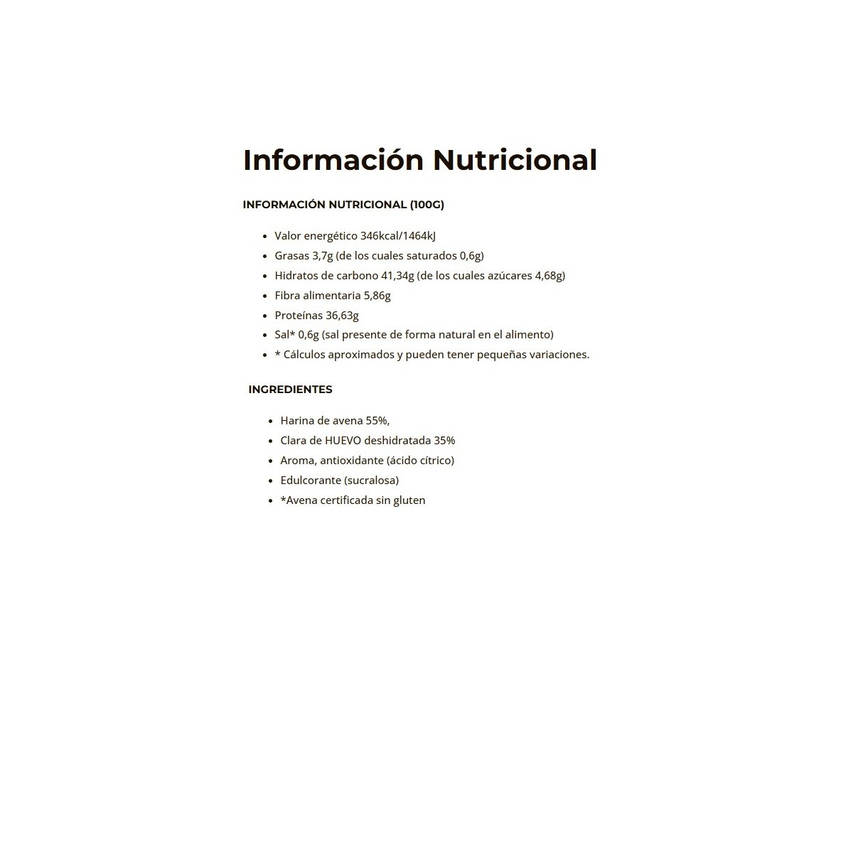 Preparado de Tortitas de clara y avena Pr-Ou 1Kg Pancakes Sin Gluten