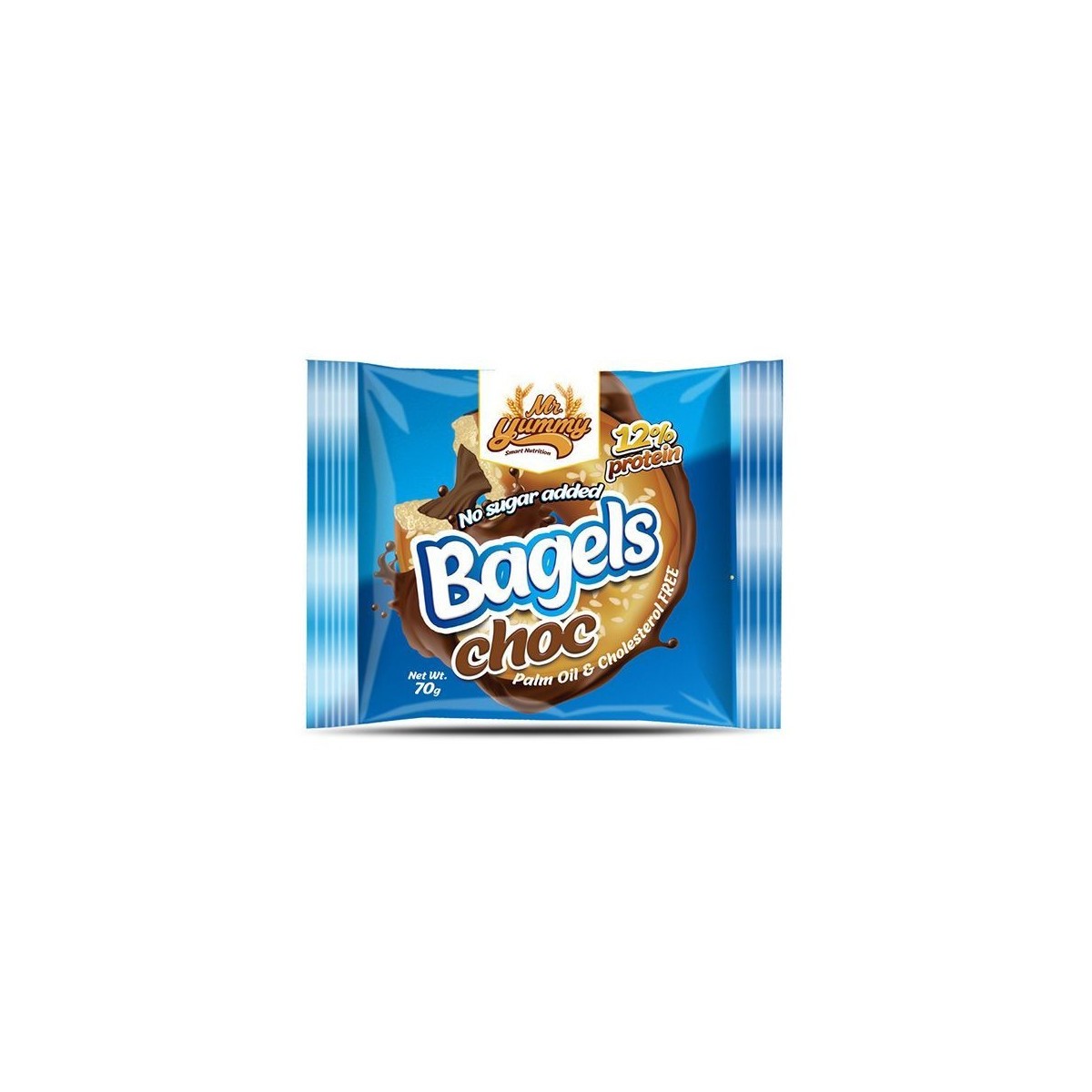 Mr Yummy Espelta Crema de Chocolate 70g bagel Rosquilla Fitness Sin azúcares Life Pro
