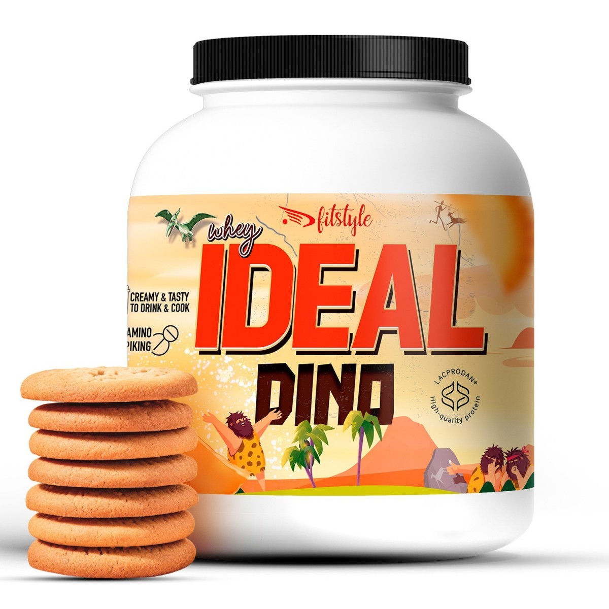Ideal Whey Dino Cookies 1Kg Fitstyle
