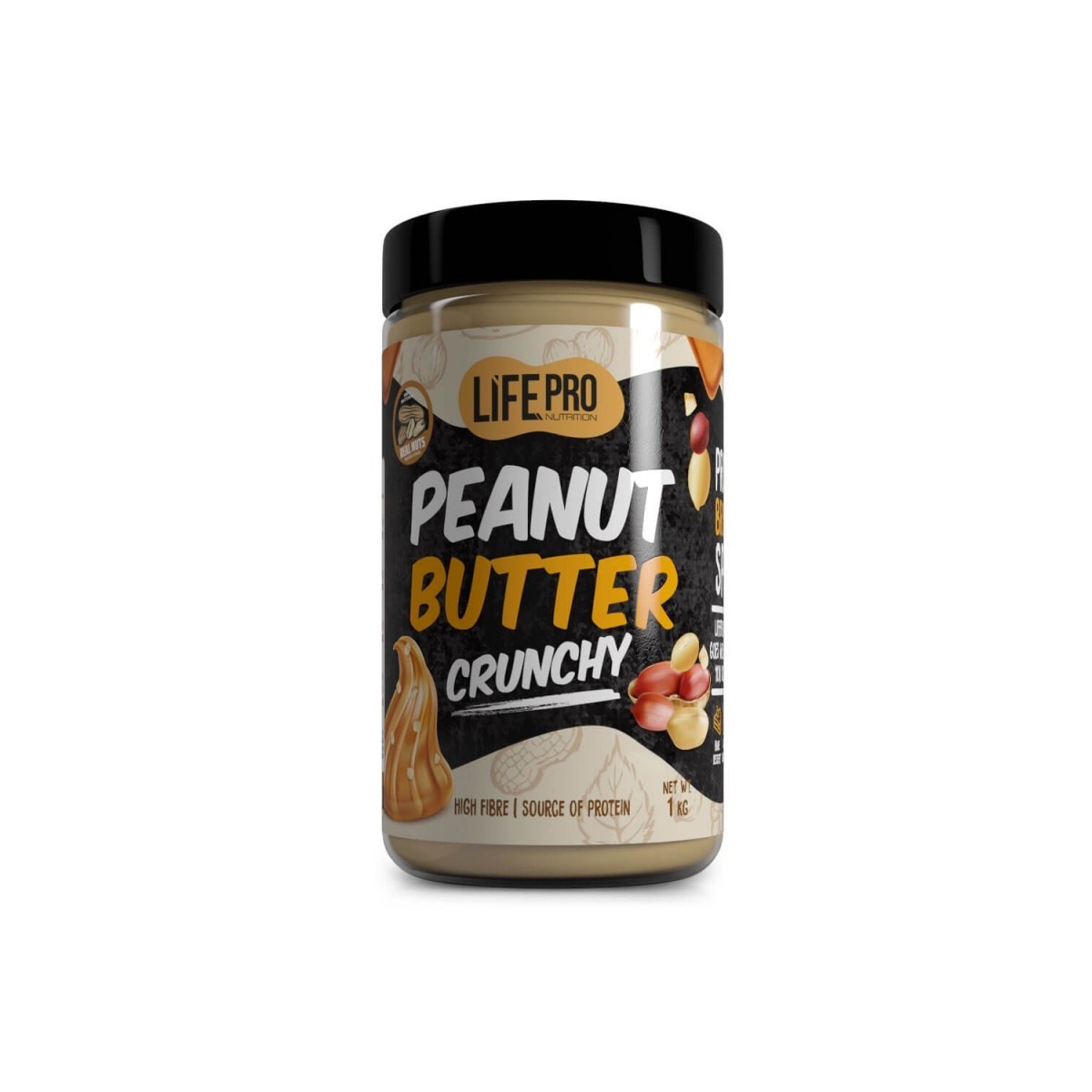 Peanut Butter Crunchy 1kg Life Pro Crema de Cacahuete