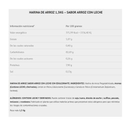 Crema de Arroz Pregelatinizada 1.5kg Scientiffic Nutrition