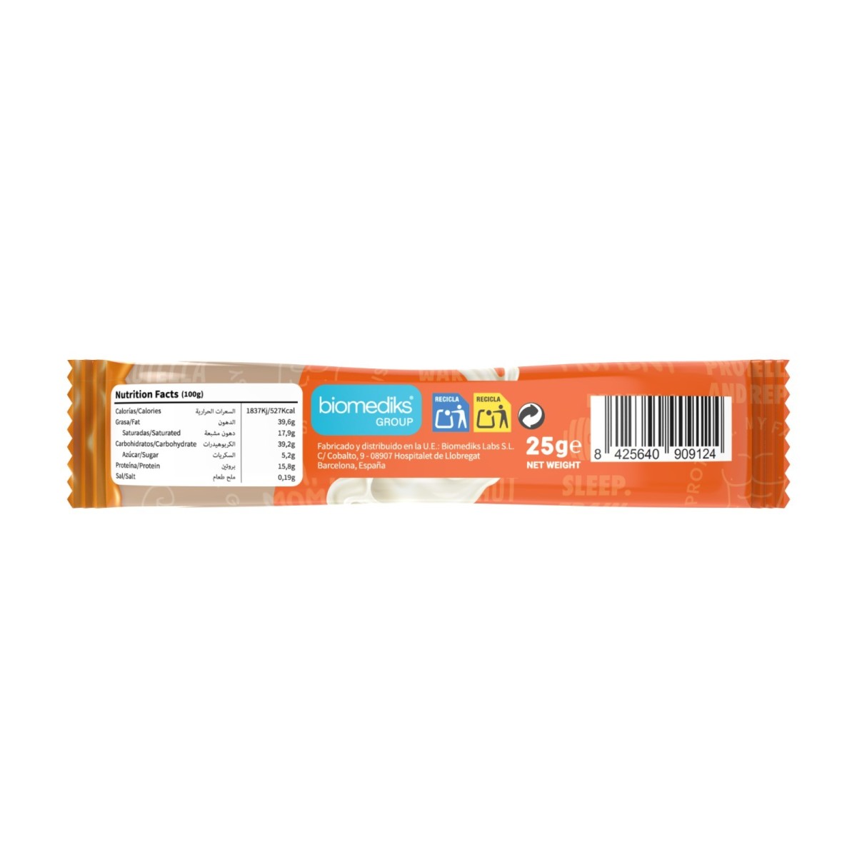Joe's Protein Bar White 25g Protella Barrita Barquillo Sin Azúcares