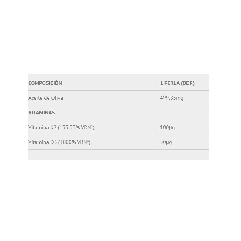 Vitamina D3-K2 60perlas Scientiffic Nutrition