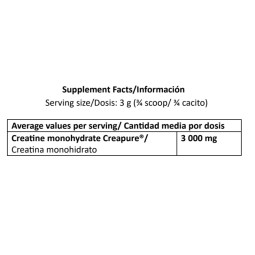 Creatina Monohidrato Creapure® 300gr Micronizada Black Line Amix