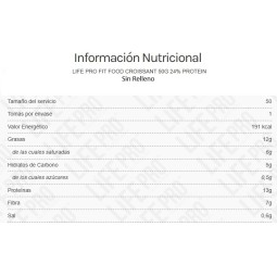 Croissant Life Pro 50g Sin Azucares y Bajo en hidratos