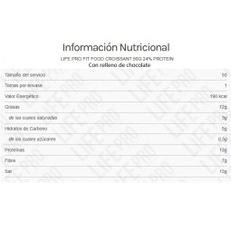 Croissant Life Pro 50g Sin Azucares y Bajo en hidratos