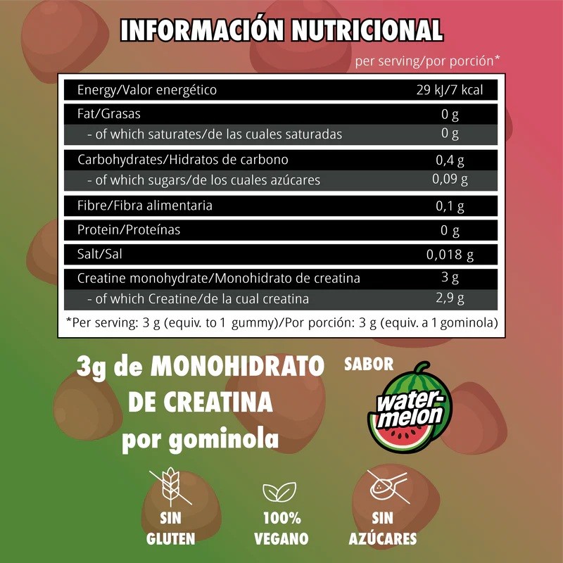 Creatina en Gominolas Big Bros 60 gummies
